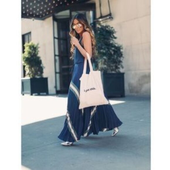 Parker Pleated Maxi Dress - Picture 2 of 10